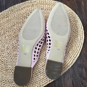 Talbots Edison pink woven mules thumbnail 7