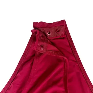 Shein BAE Dark Red Microfiber Sleeveless Bodysuit Size‎ Medium thumbnail 6