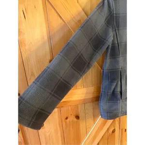 Cabela's Womens Fleece Outerwear Jacket Size S Gray Plaid Button Up Coat Pockets thumbnail 2