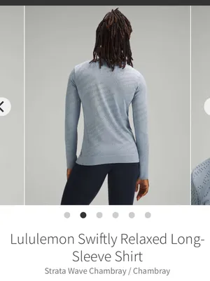 Lululemon swiftly‎ relaxed long sleeve shirt 6 thumbnail 3