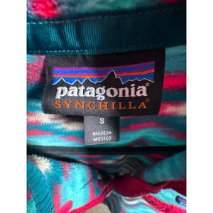 Patagonia Synchilla Snap-T Fleece S Teal Pink Southwest Aztec FA15 thumbnail 2
