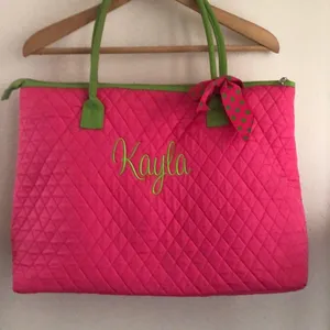 LAR LAR BY CLIFF Tote bag. Pink thumbnail 1