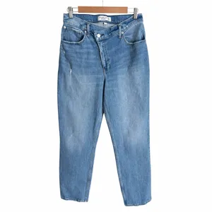 Abercrombie & Fitch The 90s Straight Ultra High Rise Criss Cross Jeans Size 30 thumbnail 2