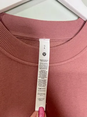 Lululemon Women’s Steady State Oversized Crew Sweatshirt Red Clay Large NWT thumbnail 8