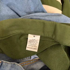 AUSTIN LANDING Sporty Jogger Jeans Green Stripes‎ Denim Back Size 5 Juniors thumbnail 12