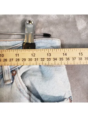 American Eagle Highest Rise Baggy Straight Light Wash Blue Denim Jeans 2 thumbnail 6