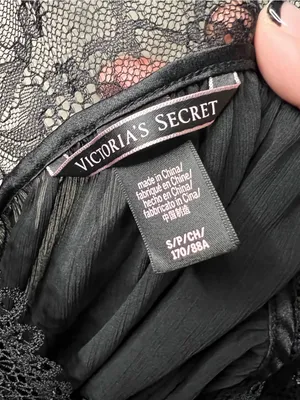 Victoria’s Secret Black Lace Semi Sheer Asymmetrical Whimsy Chemise Slip Top thumbnail 5