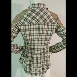 Anthropologie Free People madras shirt XS thumbnail 2