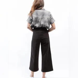 OAT HR Wide‎ Leg Pants Black Size 29 thumbnail 2