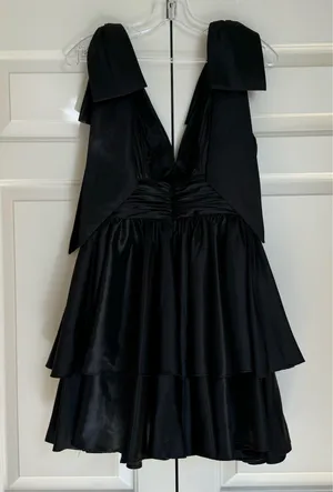 Mac Duggal Black Bow Shoulder Dress Homecoming/Cocktail thumbnail 5
