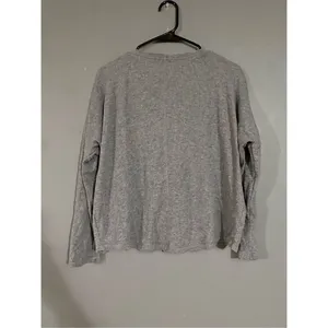 Aeropostale EST 87 NY Gray Thermal Long Sleeve Top Sweater Size Medium thumbnail 4