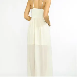 Flying Tomato Sleeveless Embroidered Lined Goddess‎ Maxi Dress Medium Bohemian thumbnail 3