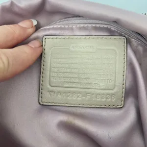 Coach Laura Leather Tote taupe thumbnail 6