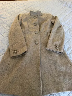 J. Crew Gray Wool Lined Dress Coat Womens Size 4 thumbnail 1