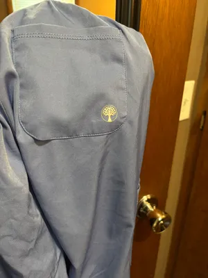 Healing Hands Scrub Pants Straight Leg Medium Ceil Blue thumbnail 3
