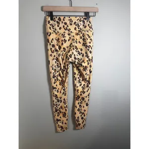 Fabletics PowerHold‎ High Waisted Leopard Print Leggings Tan Brown XS thumbnail 3