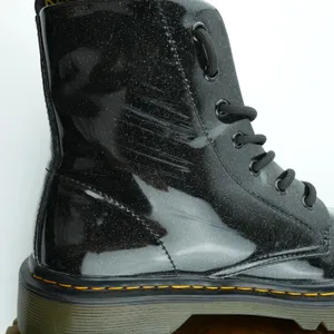 Dr‎ Martens Luana Combat Boots Womens 10 Black Patent Leather Glitter Sparkle thumbnail 8