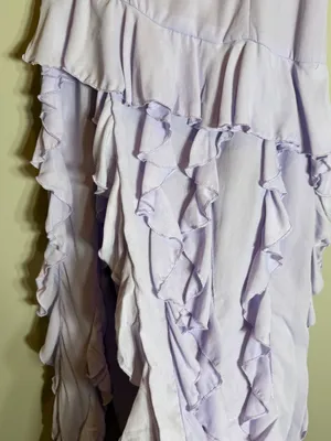 Peppermayo Firefly Maxi Dress Womens 6 Lilac Purple Ruffles Slit Fairy Party NWT thumbnail 11
