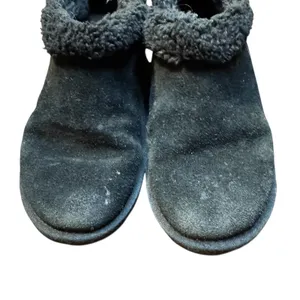 Koolaburra by UGG‎ Slipper Boots Womens Black Suede Shearling Lined Cozy Warm thumbnail 2