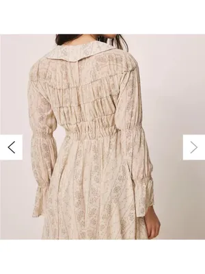 Urban Outfitters Kimchi Blue Lonie Smocked Mini Dress Size Large NWT thumbnail 4
