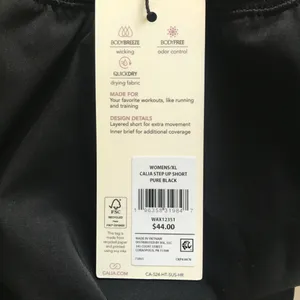 Calia Women’s High-Rise Step Up Shorts Pure Black thumbnail 7