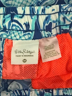Lilly Pulitzer Get Trunky Blue Elephant Luxletic Shorts thumbnail 4