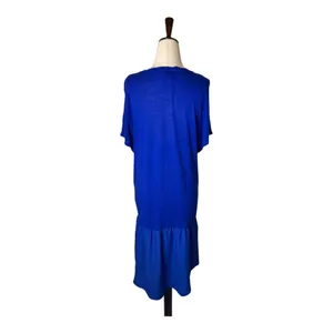 Anthropologie Dolan Left Coast Dress Women Small Blue High Low Tunic Preppy‎ thumbnail 2