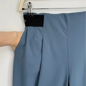 ADAY Turn It Up Pants Size Small Lake Blue High Waist Tapered Pleated Workwear thumbnail 3