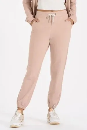 Vuori Womens Pants Laguna Lounge Pant Joggers Drawstring Light Pink Small thumbnail 1