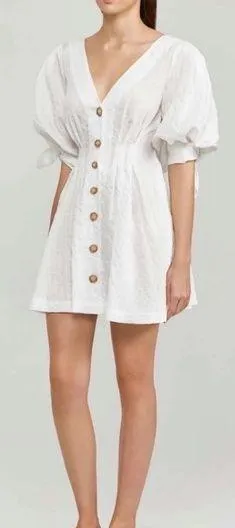 NWT Significant Other white Lantana striped mini dress thumbnail 1