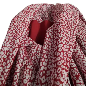 PRETTYGARDEN Women's Maxi Dress Red Leopard Print Flutter Sleeve Tiered Size‎ M thumbnail 5