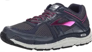 Brooks Women’s Navy and Magenta Athletic Running Shoe thumbnail 1
