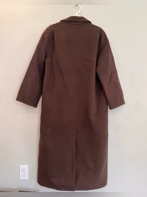 NWT Jenni Kayne Olivia Coat In Chocolate Brown Size Medium thumbnail 7