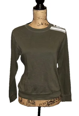 Women’s PINK Victoria's Secret Dark Green Sweater Sweatshirt XS Pullover Casual thumbnail 1
