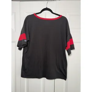 Champion Georgia Bulldogs Jersey T-Shirt Womens Size‎ M Black Red NCAA Cotton thumbnail 3