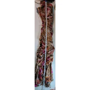 Siena Womens Khaki Multi Leopard Floral Ruched Bodycon Midi Dress Size 4 NWT‎ thumbnail 12