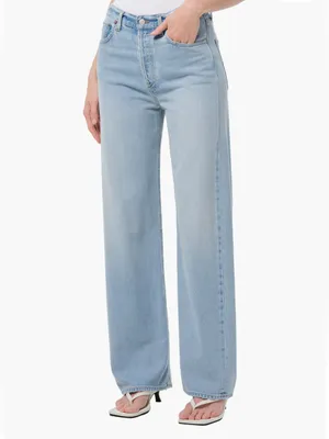 NWT AGOLDE Ren High Waist Wide Leg Jeans thumbnail 3