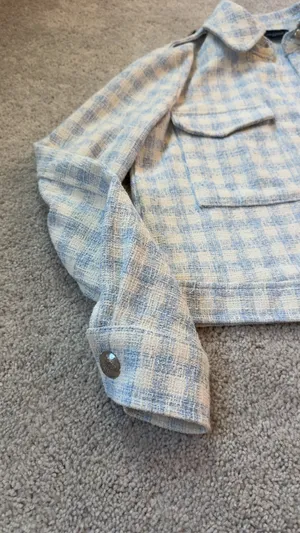 ZARA Tweed Blazer thumbnail 5