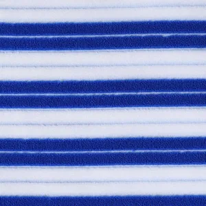 BERLOOK Navy Plush Texture Stripe Halter Bikini Top ONLY 16 thumbnail 10