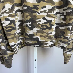 Joe's Jeans sz S Camo Crop Sweater Outdoors Hiking thumbnail 8