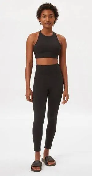 Girlfriend Collective Compressive High-Rise Active Leggings Black Small thumbnail 1