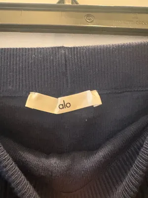ALO Mini Cable High-Waist Sweater Short thumbnail 4