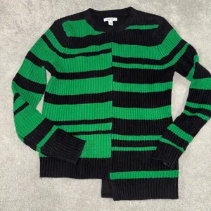 Nine West XS‎ Green And Black Knit Sweater thumbnail 1