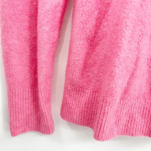 J. Crew Womens Fall Barbiecore Button Extra‎ Soft Yarn Wool Blend Sweater Size S thumbnail 3