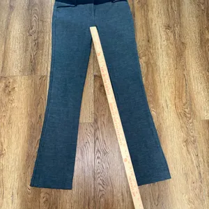 Express‎ Columnist Gray Stretch Dress Pants Black Trim Size 4R Corpcore Y2K work thumbnail 4
