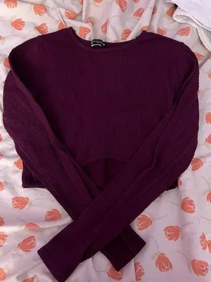 ZARA Maroon Long Sleeve thumbnail 1