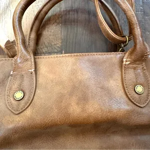 STEVE MADDEN brown top handle purse with detachable crossbody strap thumbnail 16