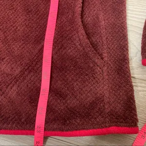 Patagonia fleece retool pocket snap popover maroon sz‎ S thumbnail 3