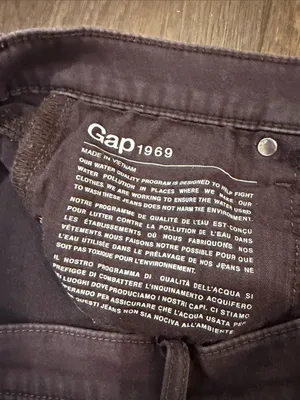 GAP True Rise Skinny Jeans in Plum-Brown Size 31R - C60-046 thumbnail 4