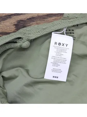NWT Roxy Womens One Piece Plunge Swimsuit 434001983 Oil Green M thumbnail 8